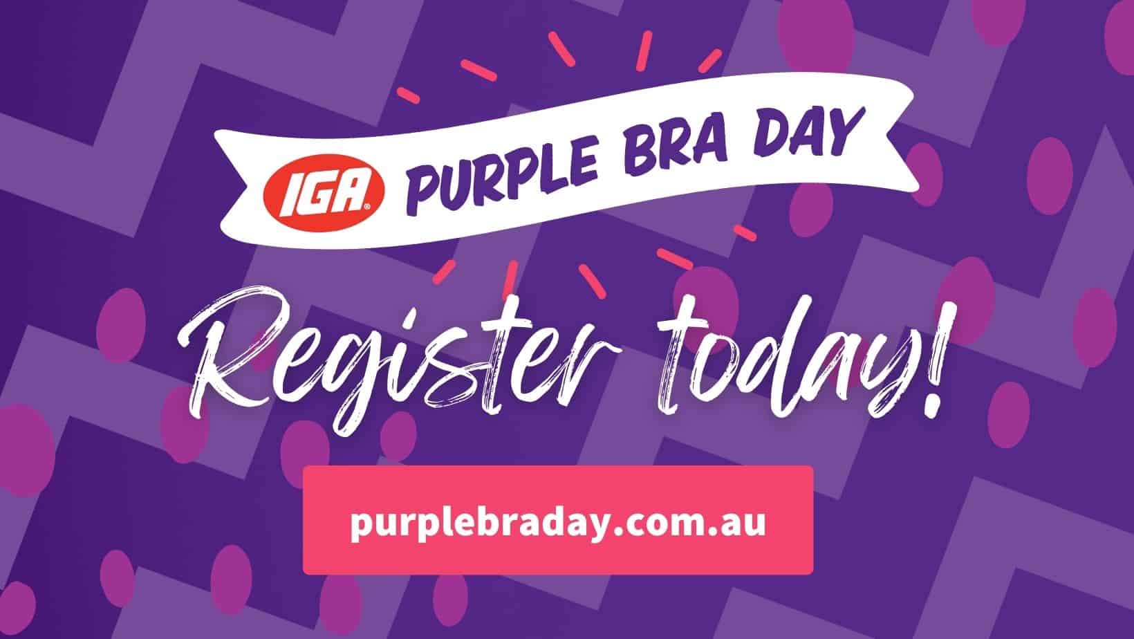 PURPLE BRA DAY - September 18, 2024 - National Today