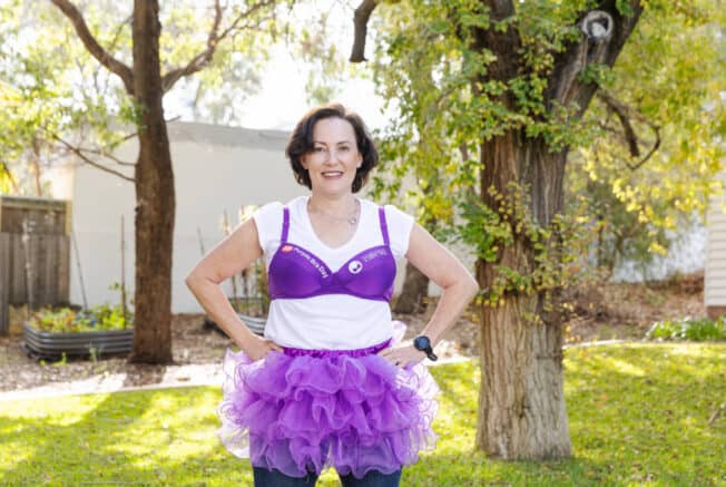 IGA Purple Bra Day Ambassador